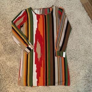 Multi colored shift dress